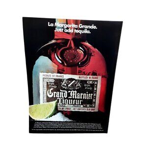 1975 Grand Marnier Liqueur Margarita Cocktail Vintage Print Ad